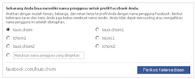 Mengganti Username Facebook Dengan Namamu2