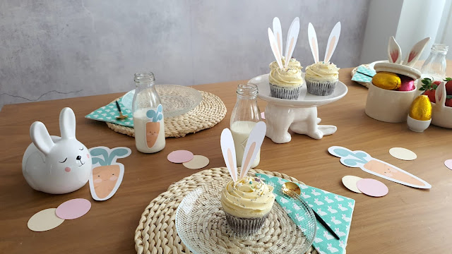 Decoración mesa desayuno Pascua