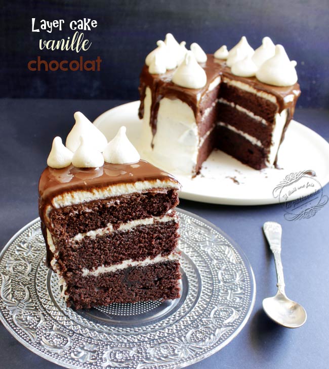 recette gâteau anniversaire facile et pas cher Layer Cake Vanille Chocolat Facile Il Etait Une Fois La Patisserie recette gâteau anniversaire facile et pas cher