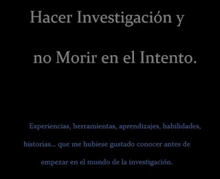 Resultado de imagen para Hacer InvestigaciÃ³n y no Morir en el Intento