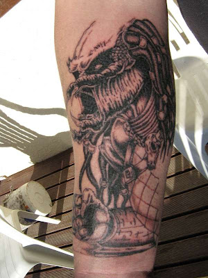 Grey Alien Tattoos This set of tattoos is of the traditional grey style of