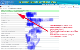 Situs Cek TUK 2013 dan Info Sertifikasi Guru Tahun 2013 hasil verifikasi data