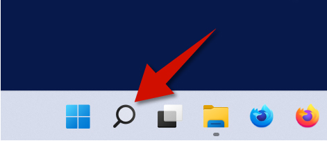 The first step is to click the Windows 11 Search button
