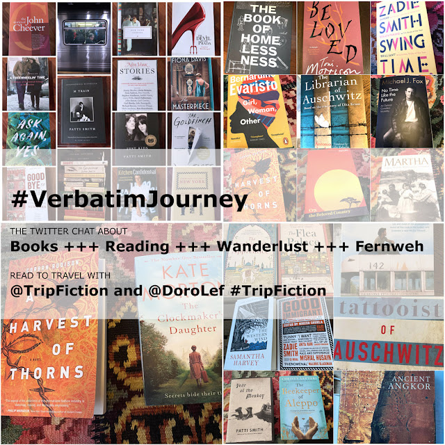 Verbatim Journey. Twitter Chat. Dorothee Lefering. Trip Fiction. Read to Travel