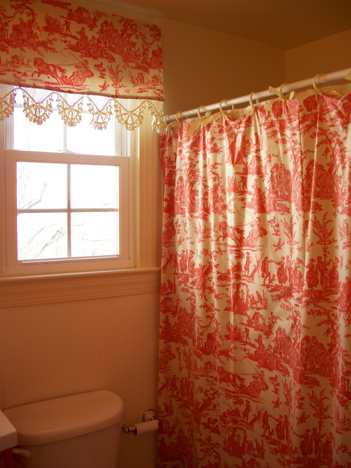 Orange And Aqua Curtains Bathroom Shower Curtai