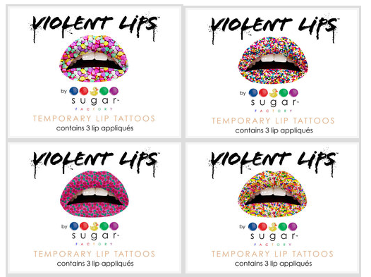 Each 3pack of lip tattoos 1595 will leave you with candy coated kisses