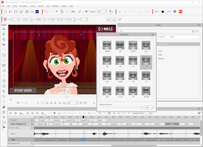 Editing the Viseme Mouth shapes in Cartoon Animator 5.