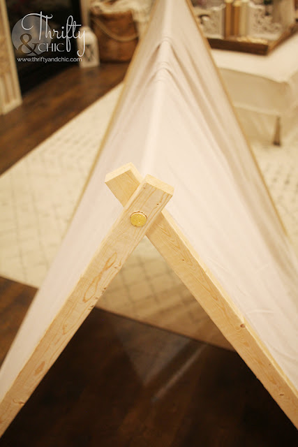 DIY kids play tent. DIY a-frame tent. DIY drop cloth kids teepee. How to make a play tent. outdoor play tent ideas. Boho style kids play tent.