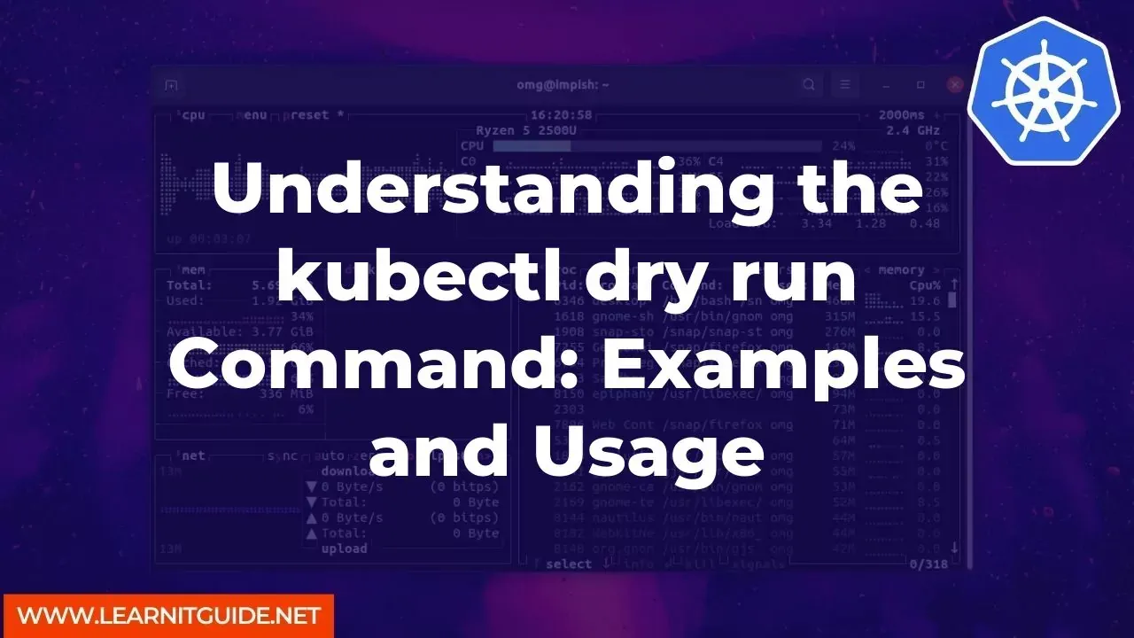 Understanding the kubectl dry run Command Examples and Usage