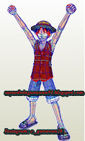 Papercraft Monkey D Luffy