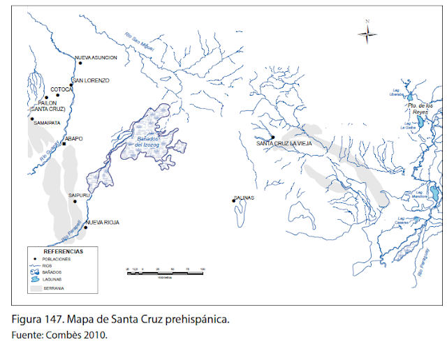Santa Cruz Prehispanica - Mapa