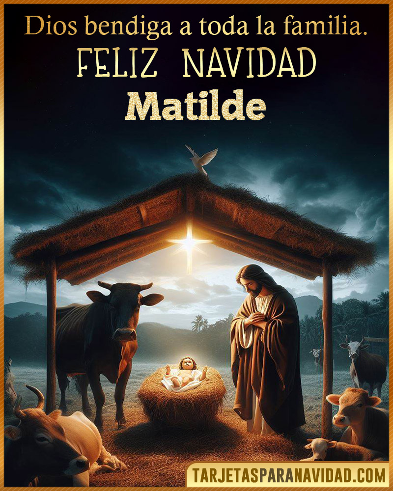 Feliz Navidad Matilde