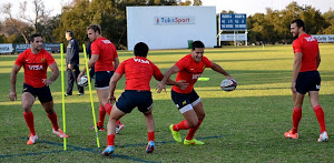 Los Pumas llegaron a Pretoria y entrenaron