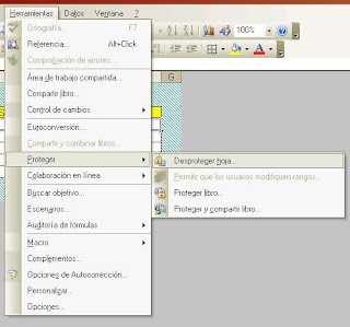 Proteger hoja de Excel