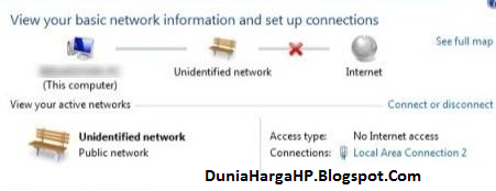 Cara Memperbaiki Unidentified Network No Internet Network Access Windows