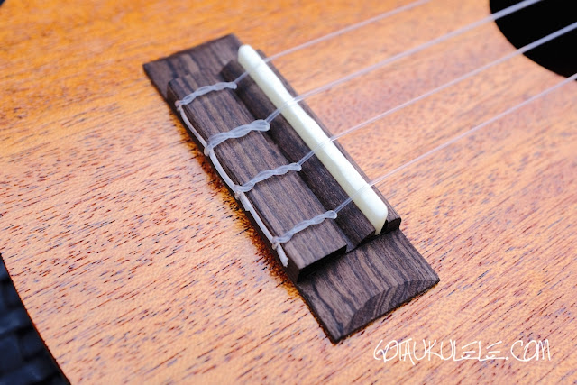 Shima JS Wideneck Soprano Ukulele bridge