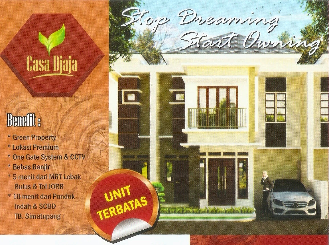 Perumahan Casa Jaya Residence Dijual Rumah Cluster 