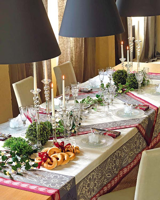 Decoração de Mesa de Natal 