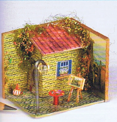 dollhouse miniature garden shed