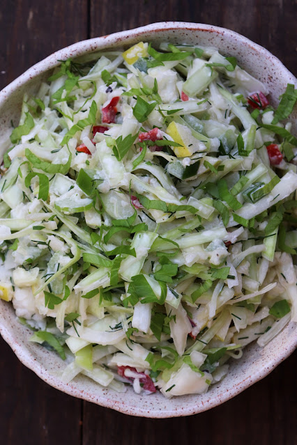 Juicy cabbage salad