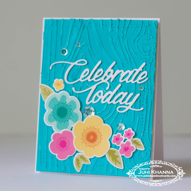 #PTI color pop florals with textured woodgrain background