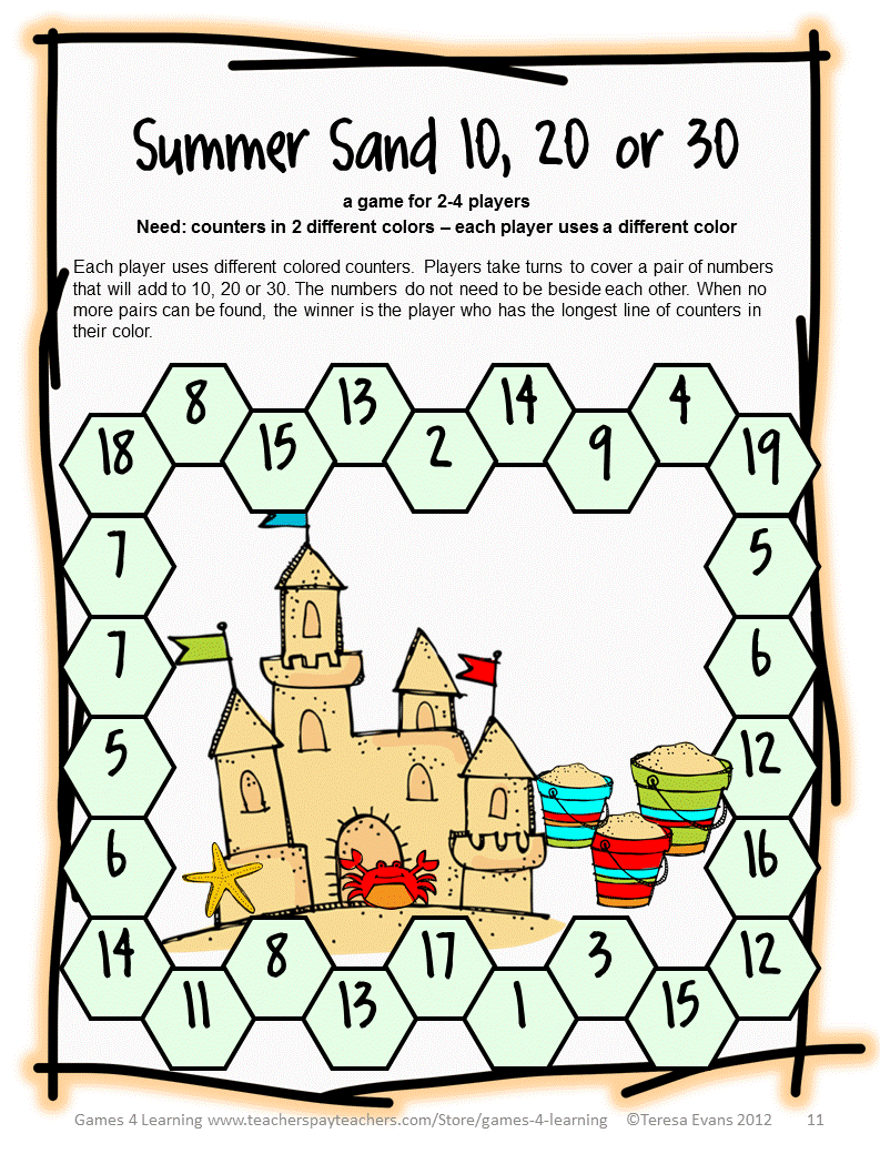 fun games 4 learning summer math fun avoid the summer slide