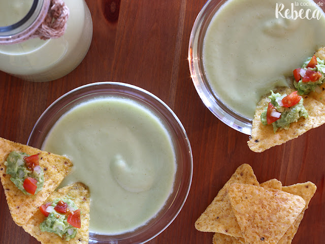 Gazpacho de aguacate y manzana