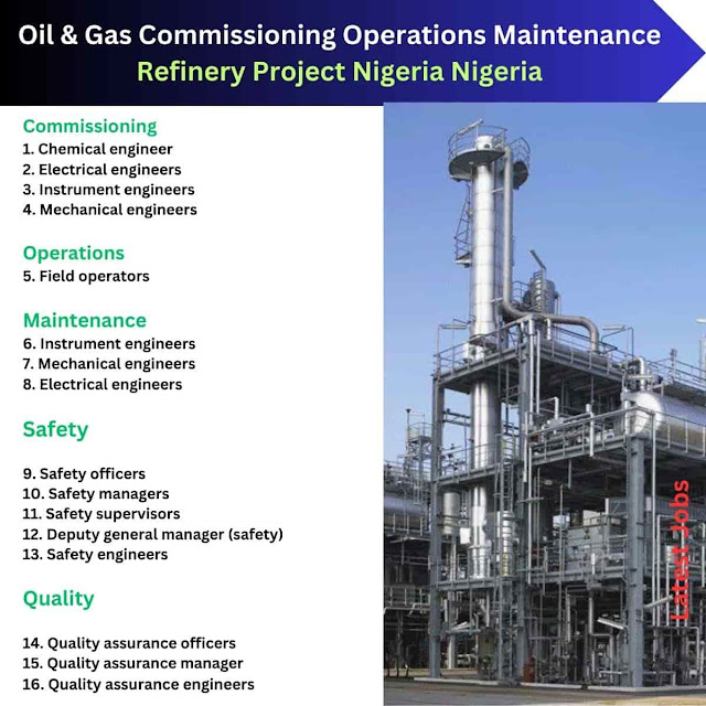 Oil & Gas Commissioning Operations Maintenance Refinery Project Nigeria