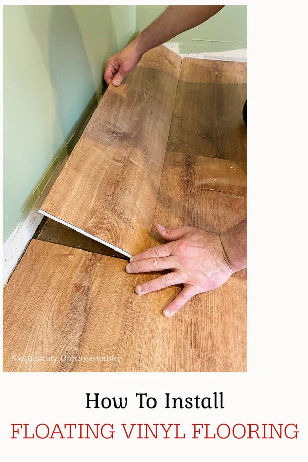 How To Install A Floating Vinyl Plank Floor 