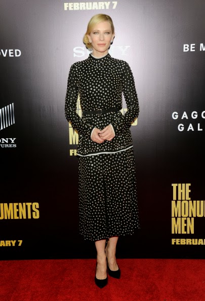 Cate Blanchett in Proenza Schouler for The Monuments Men Premier