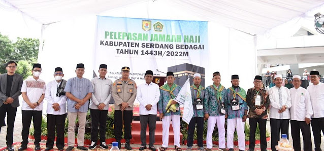 Bupati Sergai Melepas 74  Calon Jamaah Haji