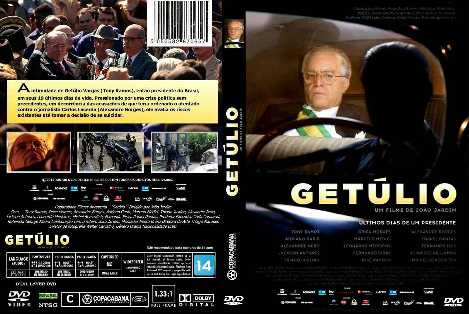 Capas Brasil Grátis 2: Getúlio - DVD Capa