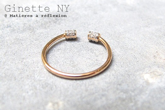 Bague diamants Ginette_NY or rose