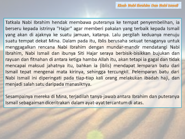 Kisah Nabi Ibrahim dan Nabi Ismail Dalam Format Word dan Powerpoint