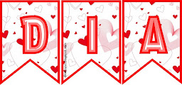 feliz dia del amor y la amistad letreros banerines