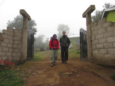 Leaving Mr Loti's house at Ng'iresi