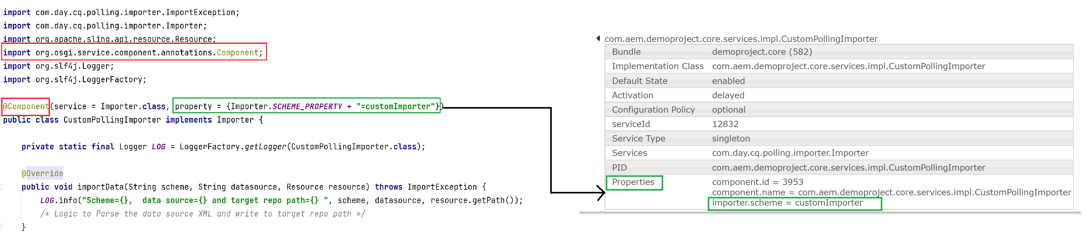 OSGi Component Properties