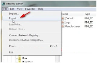 Cara backup dan restore registry windows 7