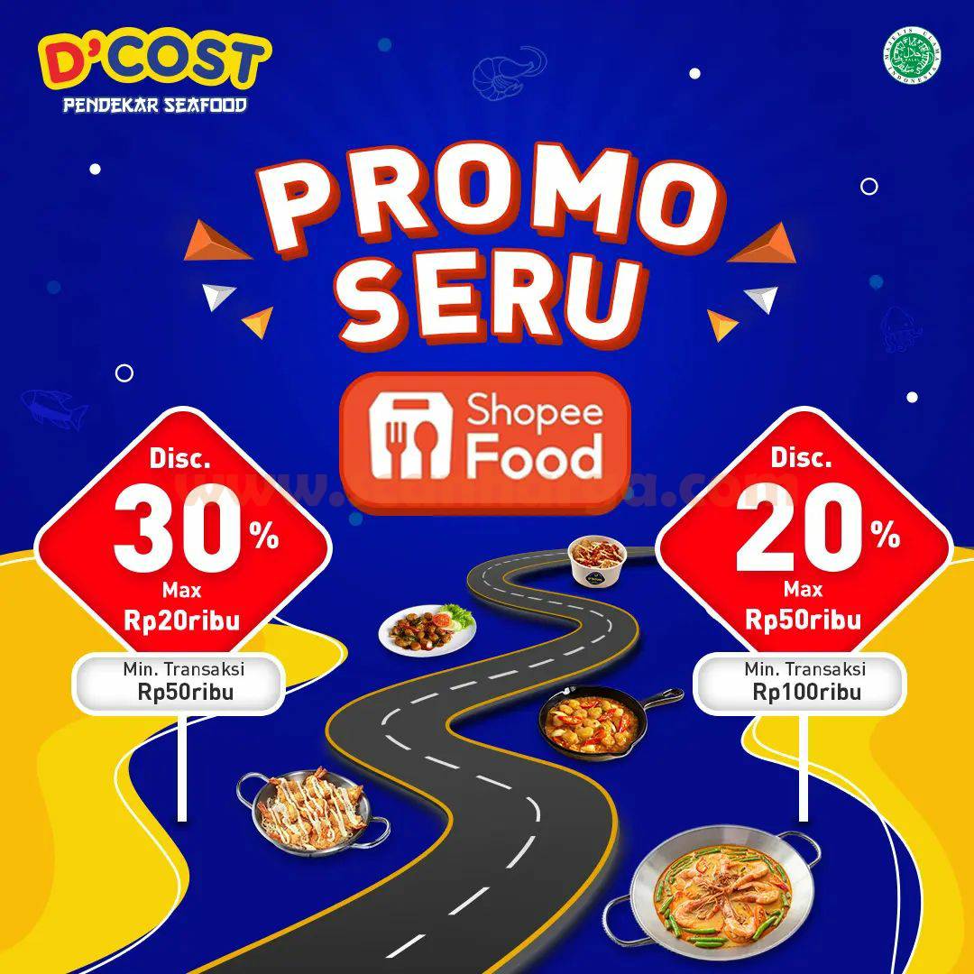 D'cost Promo Seru Diskon 30% dengan Shopeefood