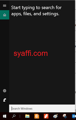 21. Search Menu pada Windows 10 syaffi com