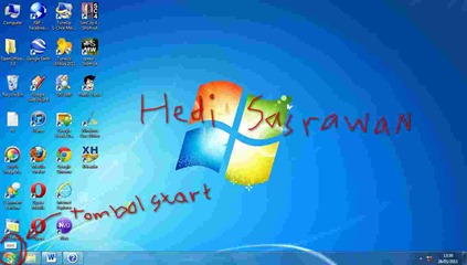 tombol start windows 7