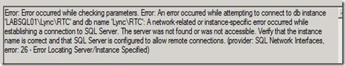 Lync Stress - Server - InstanceDB
