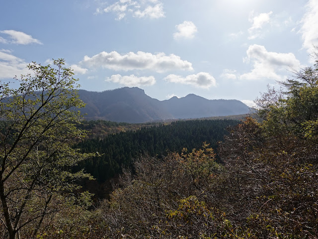 大山の香取の山道からの眺望