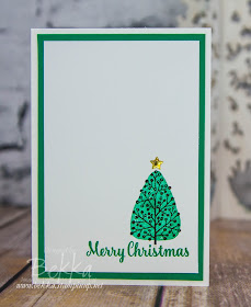 Make In A Moment Monday Christmas Card Featuring the Totally Trees Stamp Set from Stampin' Up! UK