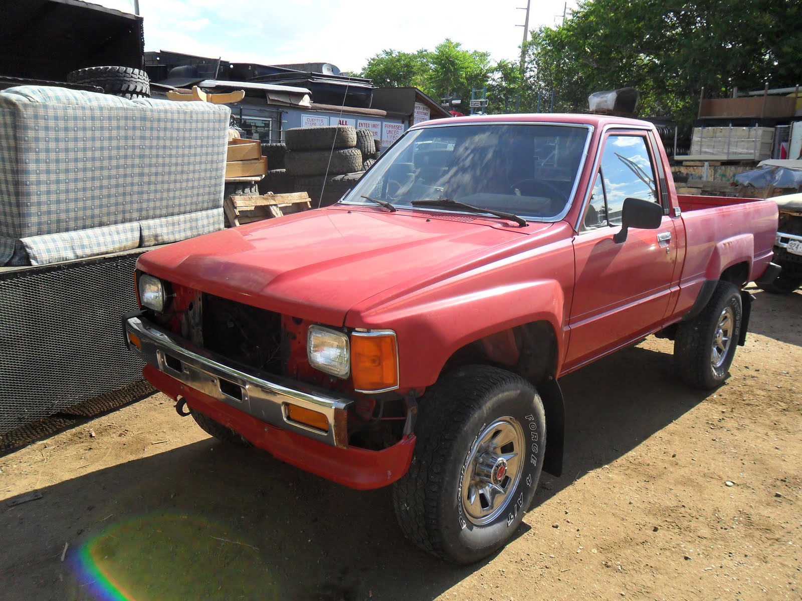 New Arrivals at Jim\u002639;s Used Toyota Truck Parts: 1986 Red Turbo Pickup 4x4