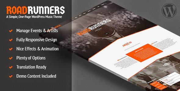 Music website template