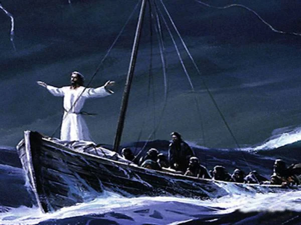 Jesús en la Barca y la Tormenta