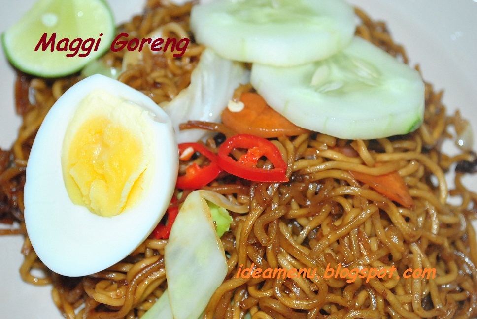 IDEAmenu: Maggi Goreng, Ikan Singang, Sayur lemak Kacang 