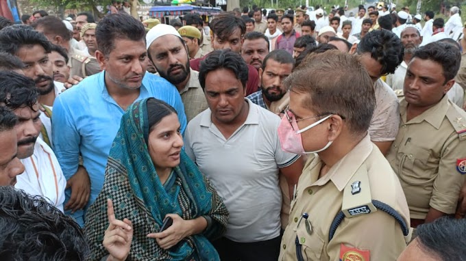Kairana News-अनियंत्रित कार पहले बिजली के खंभे से टकराई फिर बाप-बेटी को कुचला, दोनों की मौत, आक्रोशित लोगों ने लगाया जाम