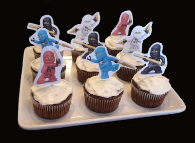 Cupcakes, toppers, fiesta, Ninjago